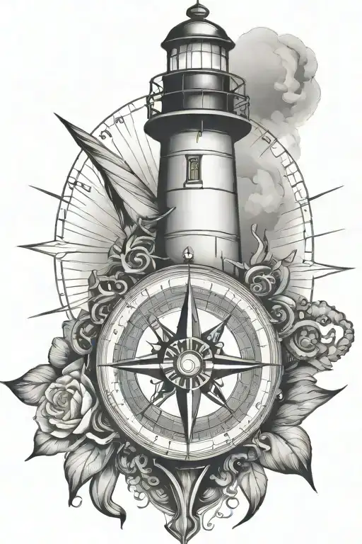 Lighthouse Compass Anchor