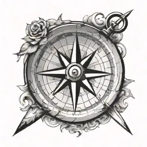 Compass Pointing To The East