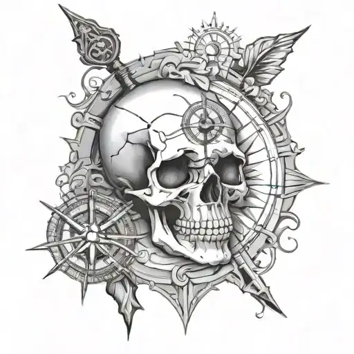 Skull And Compass