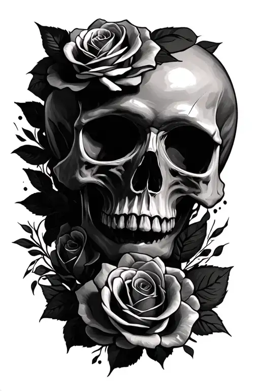 Skull And Roses