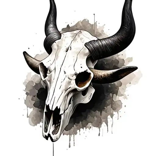 Longhorn Skull Realistic