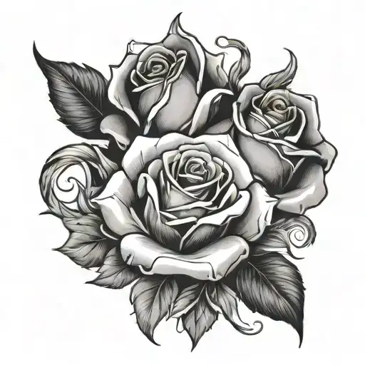 Fire And Roses Intertwined