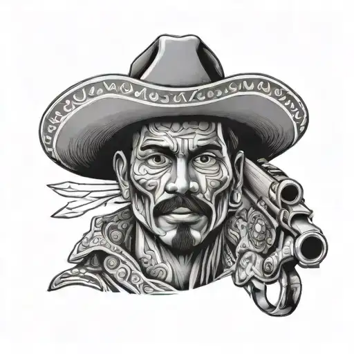 Gun Mexican Man