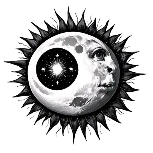 Moon In A Sun And Moon