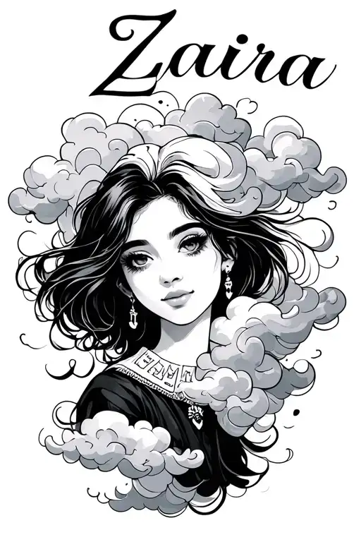 Name Zaira With Clouds A Little Quote