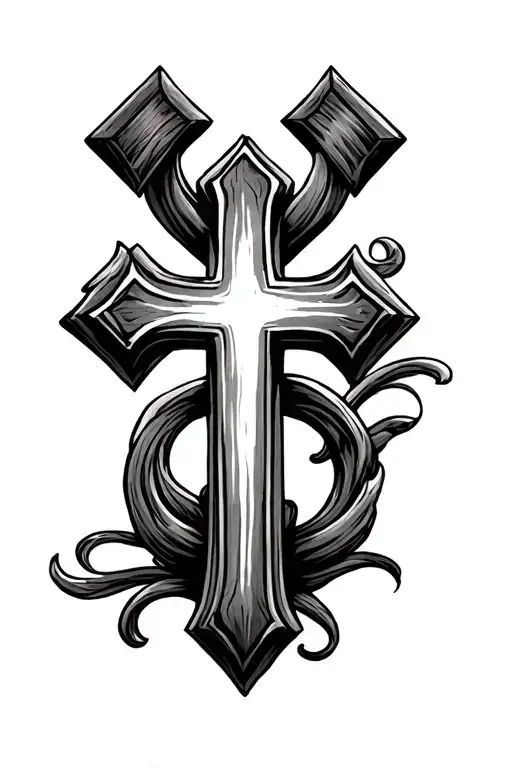 Three Crosses Horizontally