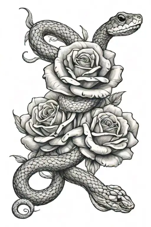 Roses And Snakes Galaxy Colors A Realistic