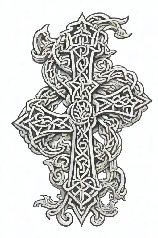 Cornwall Celtic Cross Intertwined