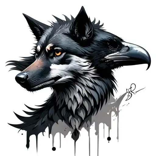 Wolf And Raven