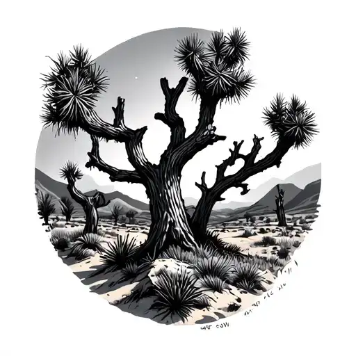 Joshua Tree With Burial Beliw