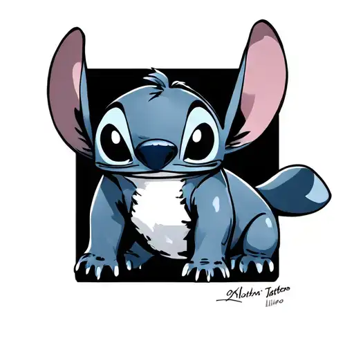 Stitch From Lilo And Stitch Warrior Theme