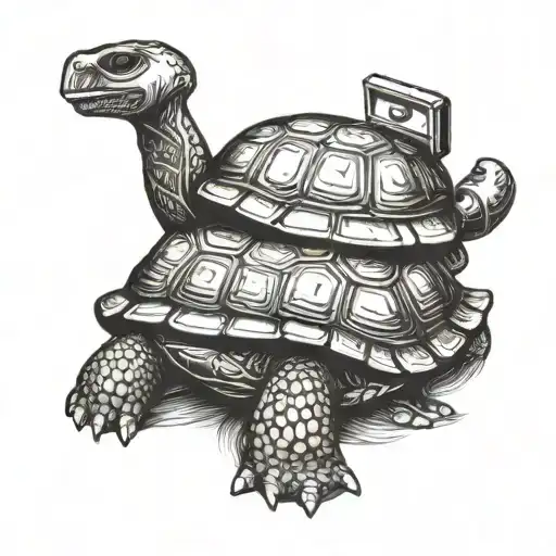 Turtle With A Tool Box