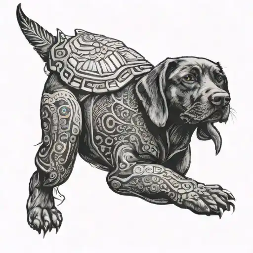 Black Lab Dog Turtle Mix