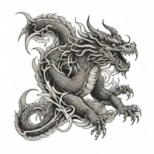 Japanese Dragons Yakuza Dragon Sleeve