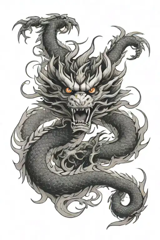 Japanese Dragons Yakuza Dragon Sleeve
