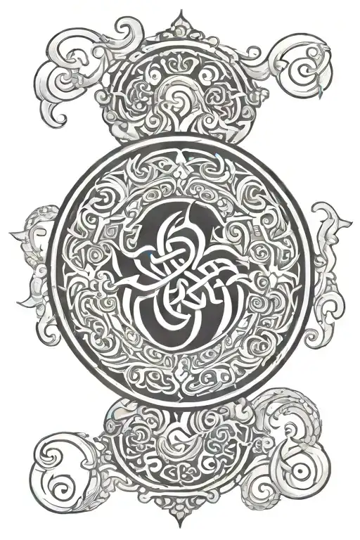 Karma Symbol Intertwined Representing The Client's