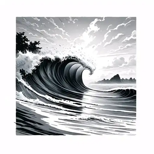 Beach Sea Waves Crashing