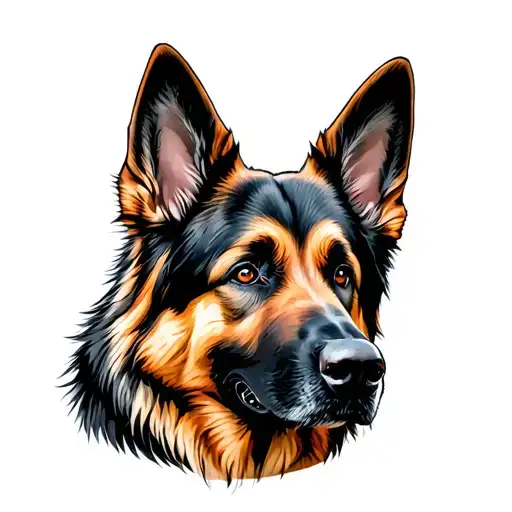 German Shepherd With Spikes