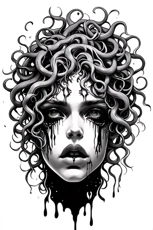 Medusa Crying Blood Tears