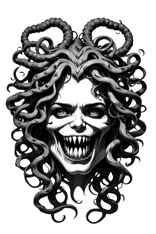 Medusa Baring Fangs