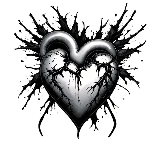 Black Widow Heart Made