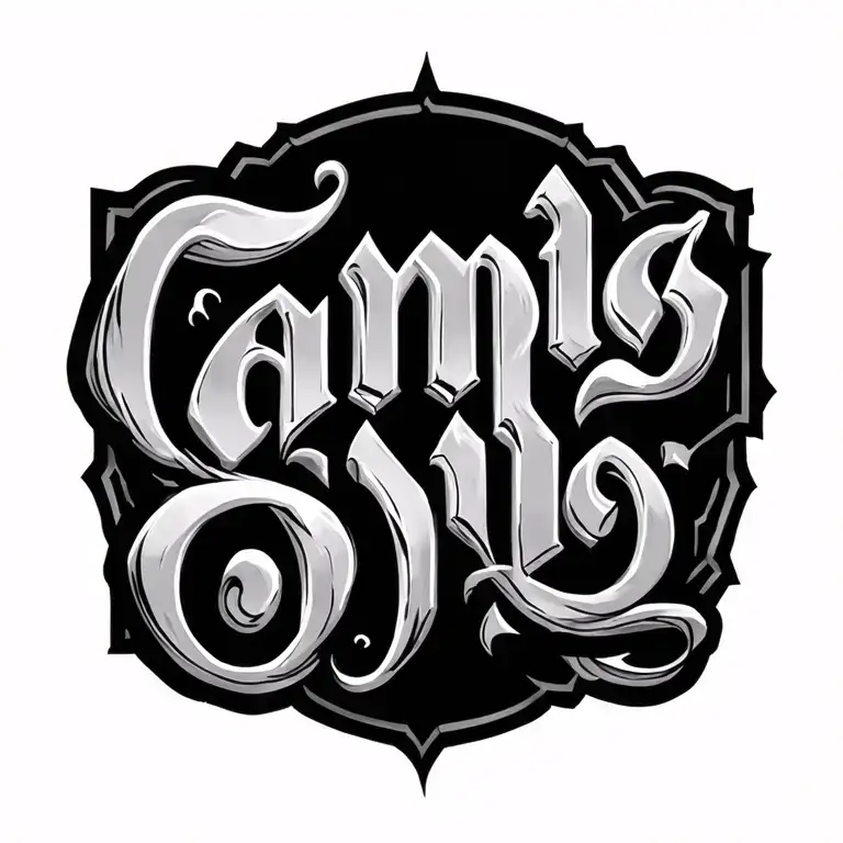 Campos Letter With Shading