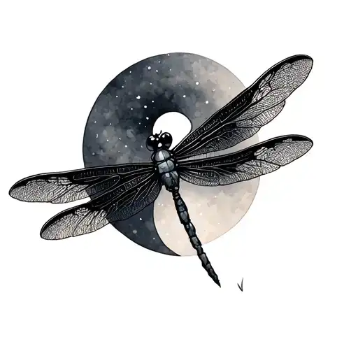 Semicolon And Dragonfly
