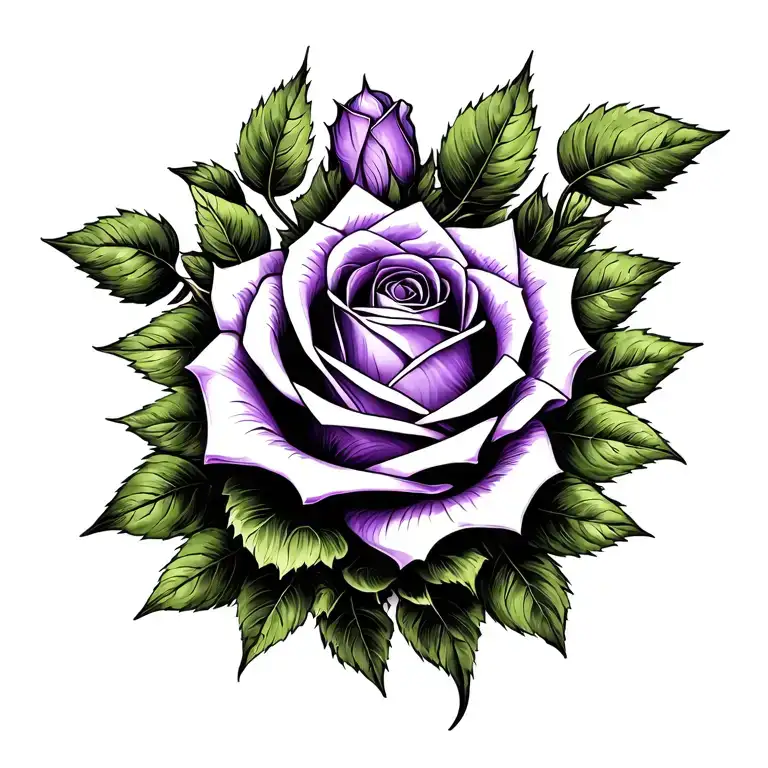 Purple Rose Vine Wrapping Itself