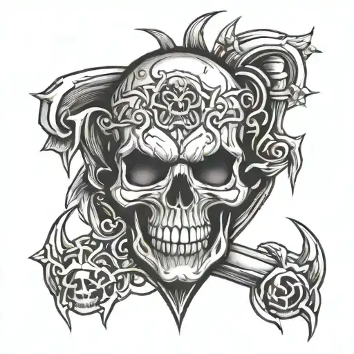 Tnt Skull Heart