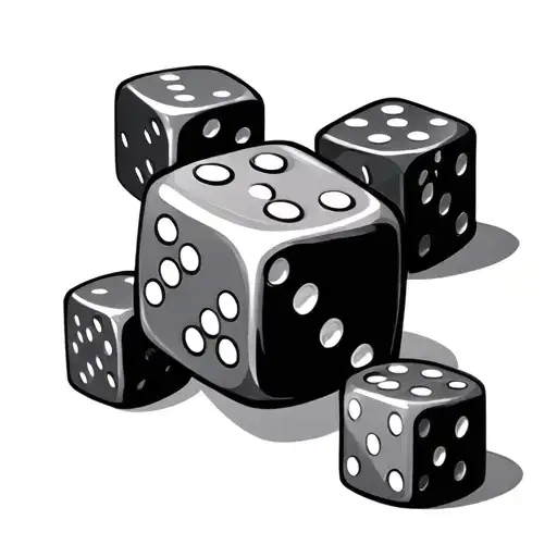 Money Dice Symbolizing The Gamble