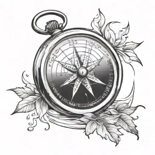 Travelers Compass With River