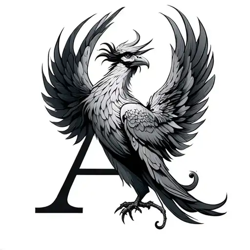 Phoenix With Letter A