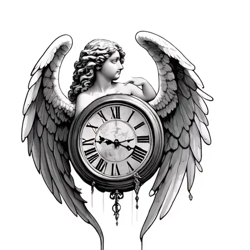 Angel And Clock