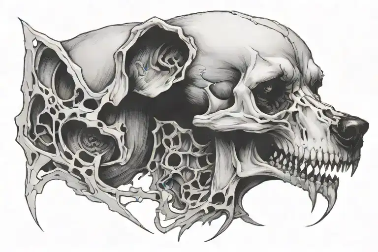 Dog's Skull Side-by-syde