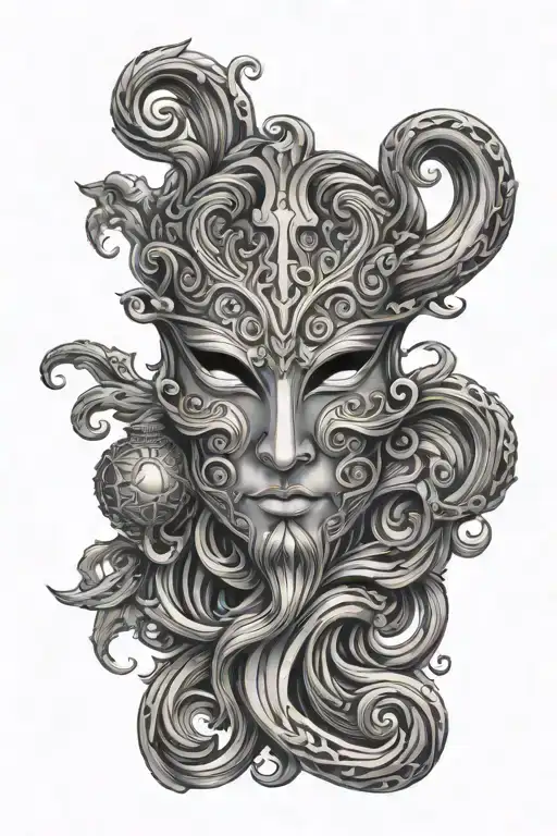 Just Mask With Aquarius Zodiac Sign