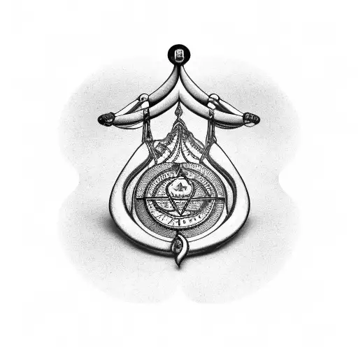 Libra Scales With Loyalty Symbol Intrgrated