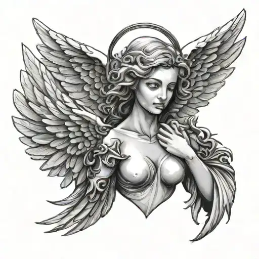 Angel Halo And Angel Wings