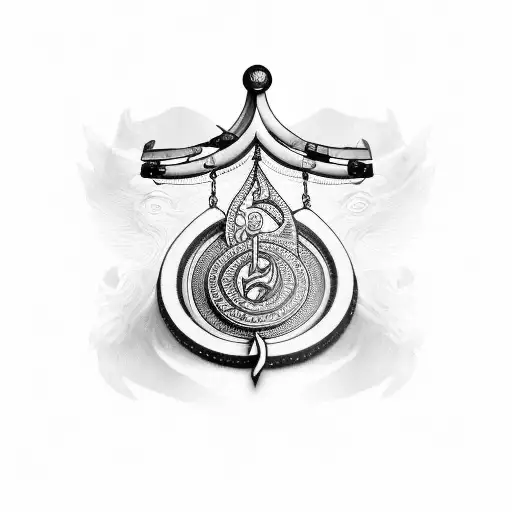 Libra Scales With Loyalty Symbol Intrgrated