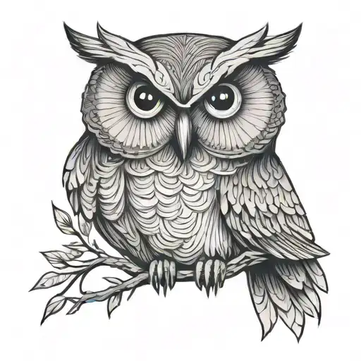 Fine Line Owl