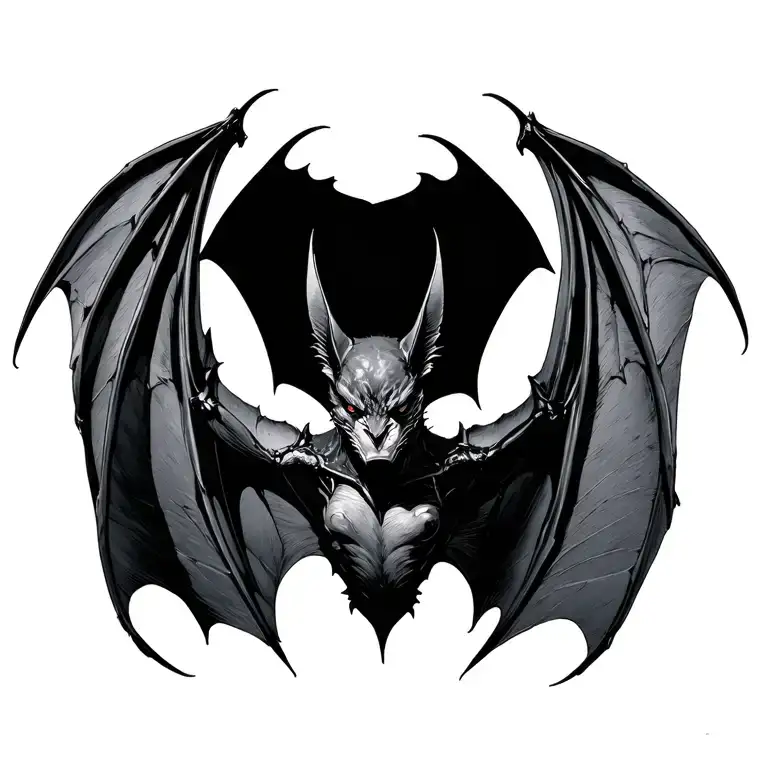 Bat Wings Spread Wide