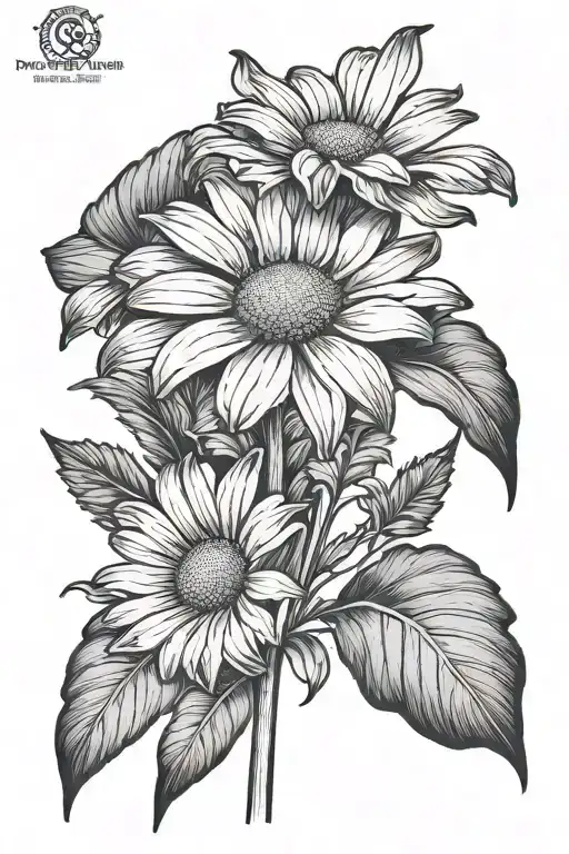 Daisy Flower Anniston Along Stem