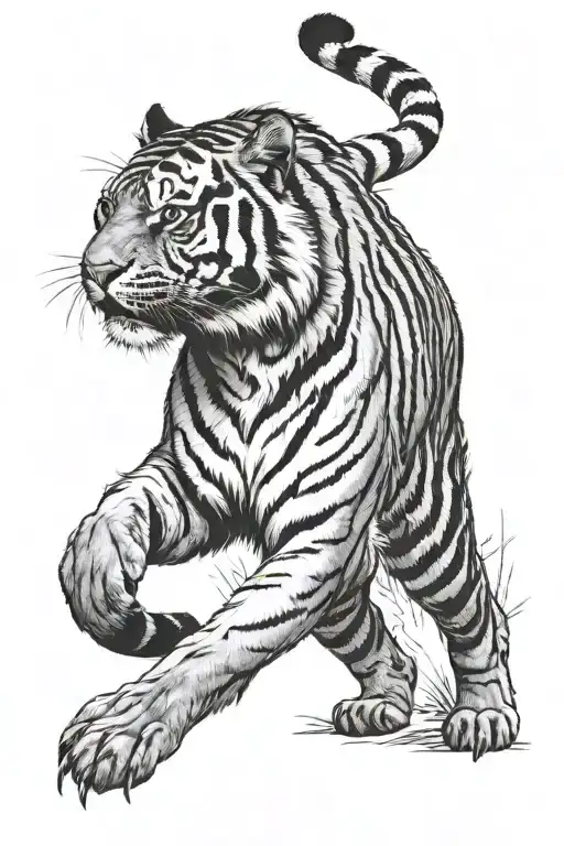 Tiger Walking