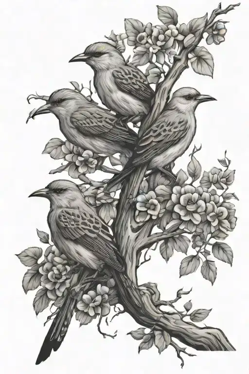 Tree Birds Dead Grandparants Kar