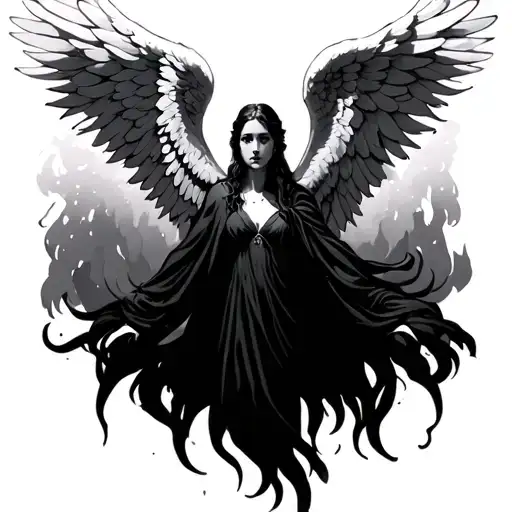 Angel Wings Spread Wide