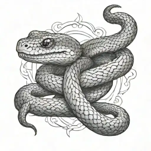 Snake A Dotwork