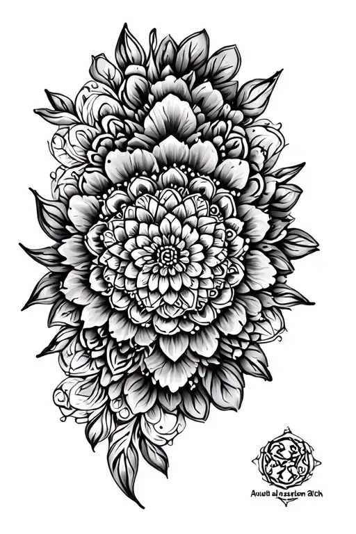 Floral Mandala Leg Sleeve