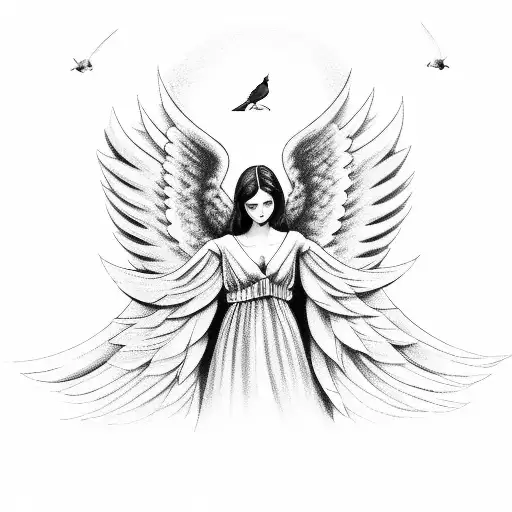 Angel With Cardinals