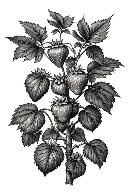 Strawberry Plant Growing