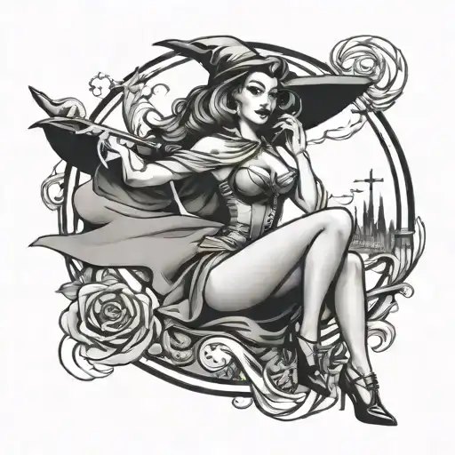 Pin Up Witch