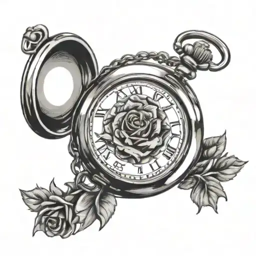 Pocket Watch Rose